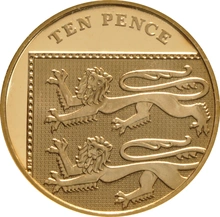 Gold Proof 2015 Fourth and Fifth Circulating UK Coinage Portrait Set
