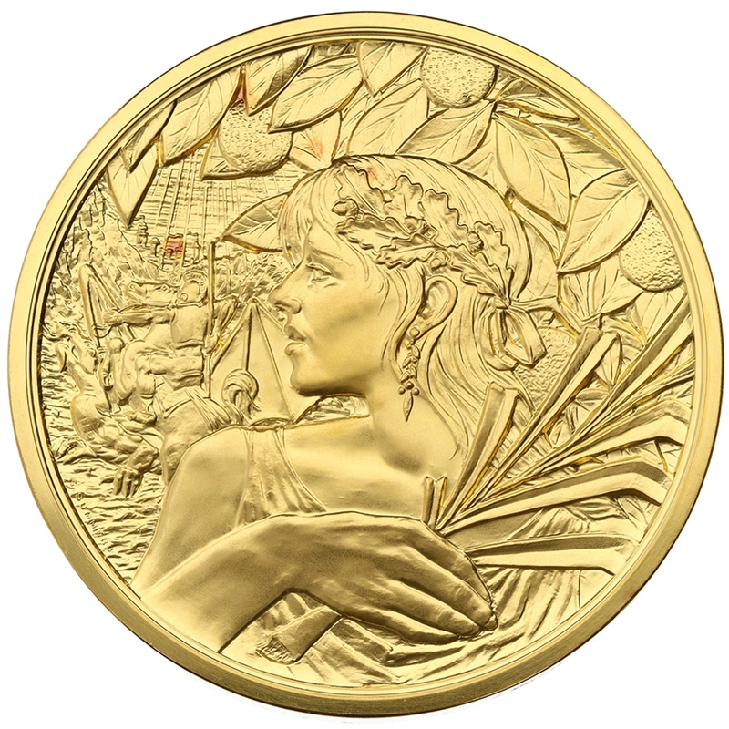 2010 The Royal Mint St George and the Dragon Masterpiece 10oz Gold Medal Boxed