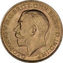 1924 Gold Sovereign - King George V - M NGC MS63
