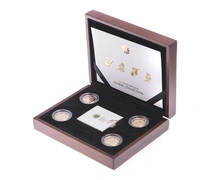 Gold Proof 2013 United Kingdom Floral Collection £1 coin set