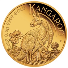 2023 Australian 'Mini Roo' 0.5g gold coin