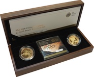 2008 £2 Two Pound Gold Proof Two-Coin Set- Centenary and Handover Boxed