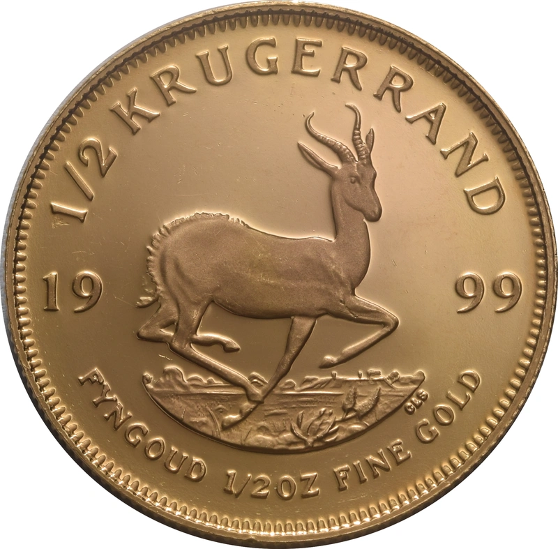 1999 Proof Half Ounce Krugerrand Gold Coin