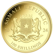 2024 1/10oz African Wildlife Elephant Gold Coin
