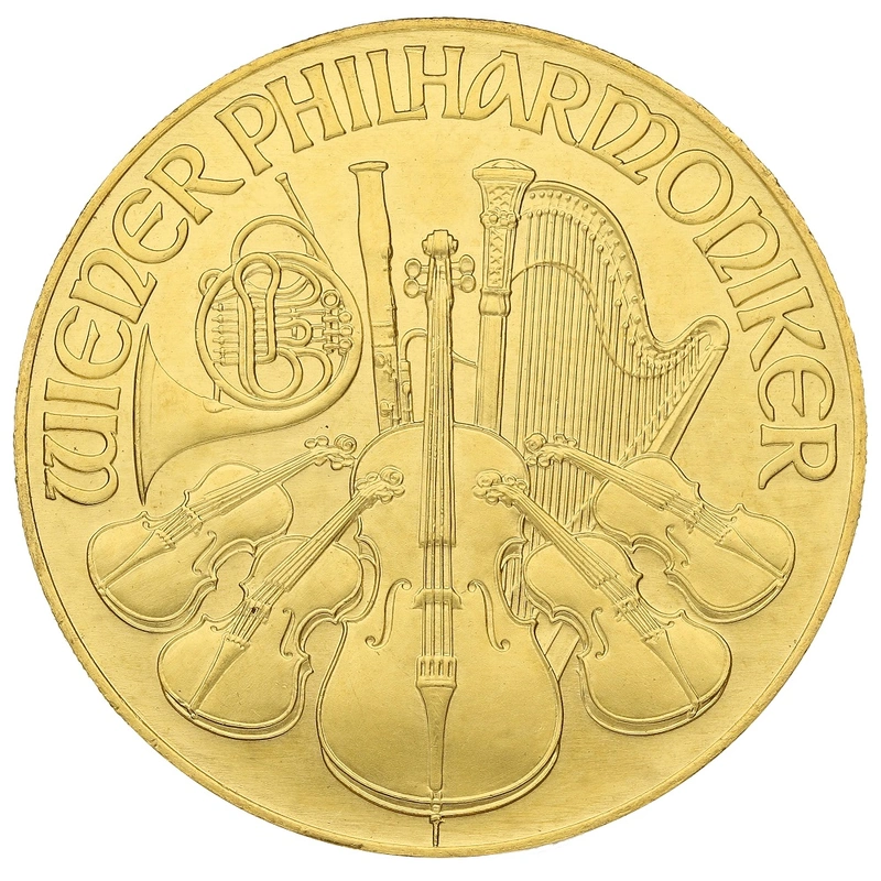 1992 Austrian Gold Philharmonic Coin 1oz