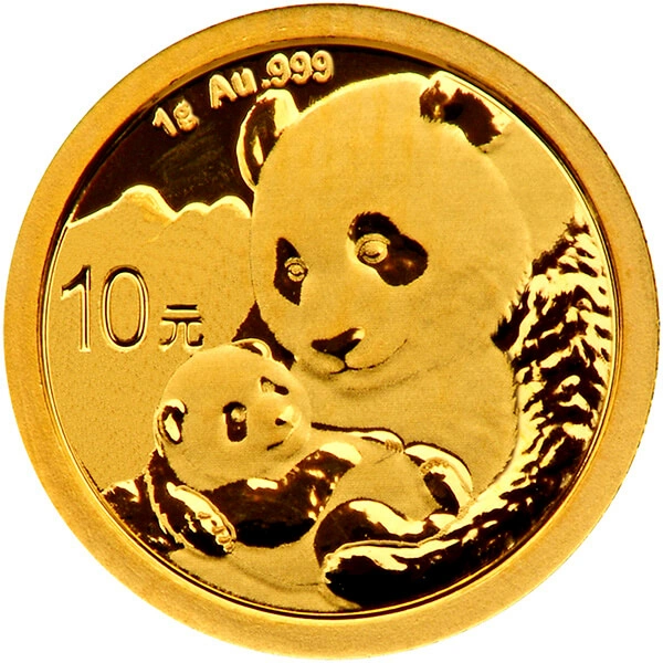 2019 1g Gold Chinese Panda Coin