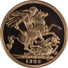 1982 Gold Proof Sovereign Four Coin Set