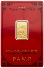 5g Gold Bar 2026 Year of the Horse PAMP