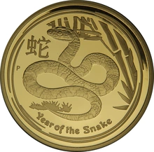 Australian 2013 Year of the Snake 1oz Gold Proof Coin Boxed
