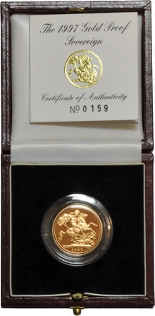 Gold Proof 1997 Sovereign Boxed