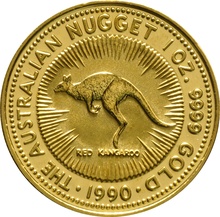 1990 1oz Gold Australian Nugget