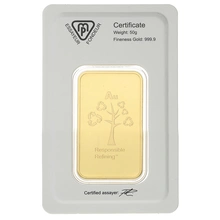 Metalor 50 Gram Gold Bars