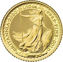 2020 1/10oz Gold Britannia Coin