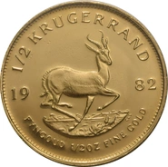1982 1/2oz Krugerrand Gold Coin