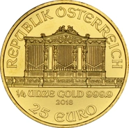 2018 1/4oz Austrian Gold Philharmonic Coin