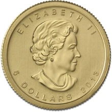 2013 Tenth Ounce Gold Canadian Maple