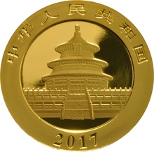 2017 30g Gold Chinese Panda Coin