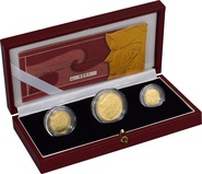 2003 Proof Britannia Gold 3-Coin Boxed Set
