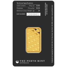 20g Gold Kangaroo Perth Mint Minted Bar
