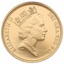1990 £2 Two Pound Proof Gold Coin (Double Sovereign)