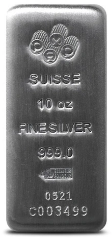 PAMP 10oz Silver Cast Bar