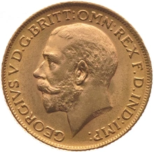 King George V Gold Sovereign in Gift Box