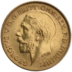 1923 Gold Half Sovereign George V South Africa