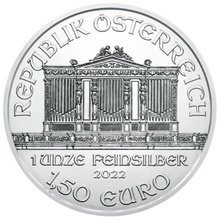 2022 1oz Austrian Philharmonic Silver Coin