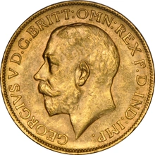1925 Gold Sovereign - King George V - P NGC MS62