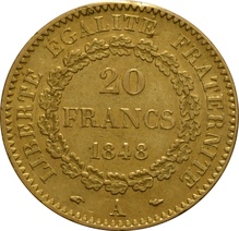 1848 20 French Francs - Guardian Angel