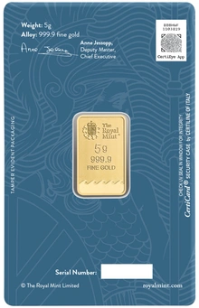 5g Gold Britannia Minted Bar