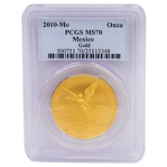2010 Mexican Libertad Gold Coin 1oz PCGS MS70