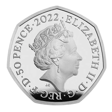 2022 100th Anniversary of Our BBC Piedfort Fifty Pence Proof Silver Coin Boxed