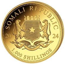 2024 1oz Somalian Elephant Gold Coin