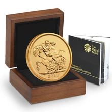 2013 Brilliant Uncirculated Gold Five Pound Coin (Quintuple Sovereign)