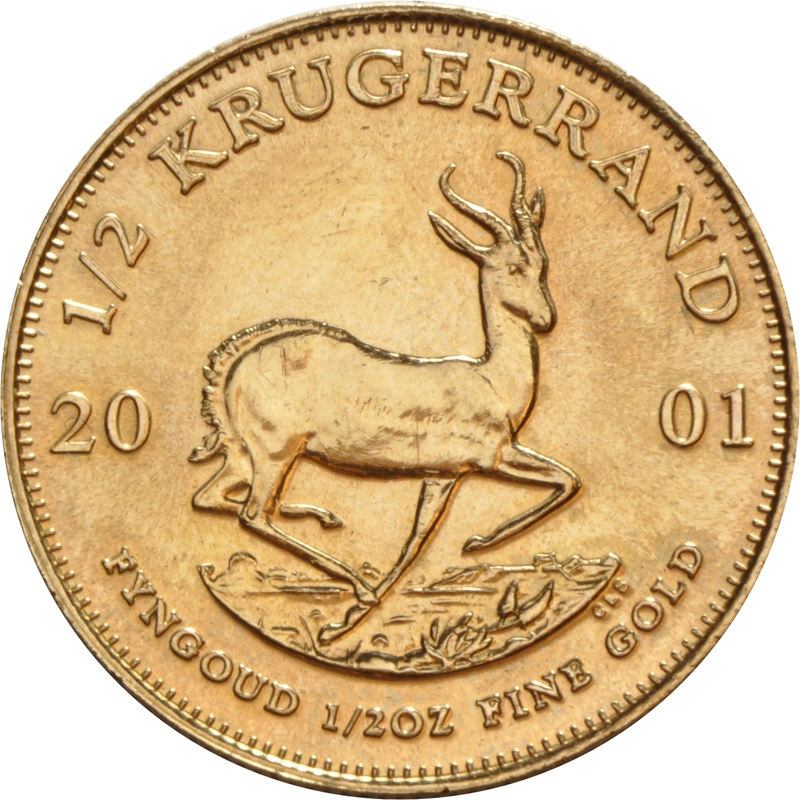 2001 1/2oz Krugerrand Gold Coin