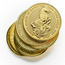 2020 1/4oz White Horse of Hanover Gold Coin Queen's Beasts