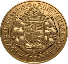 1989 Gold £5 Coin Brilliant Uncirculated 500th Anniversary