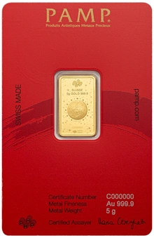 5g Gold Bar 2026 Year of the Horse PAMP