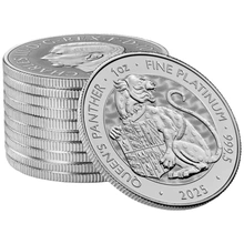 2025 Queen's Panther - Tudor Beasts 1oz Platinum Coin
