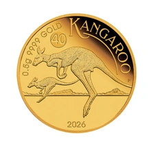 2026 0.5g Australian Mini Roo Proof Gold Coin