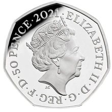 2021 Winnie the Pooh & Friends Fifty Pence Proof Silver Coin Boxed