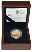 2012 Britannia Quarter Ounce Gold Proof Coin boxed with COA