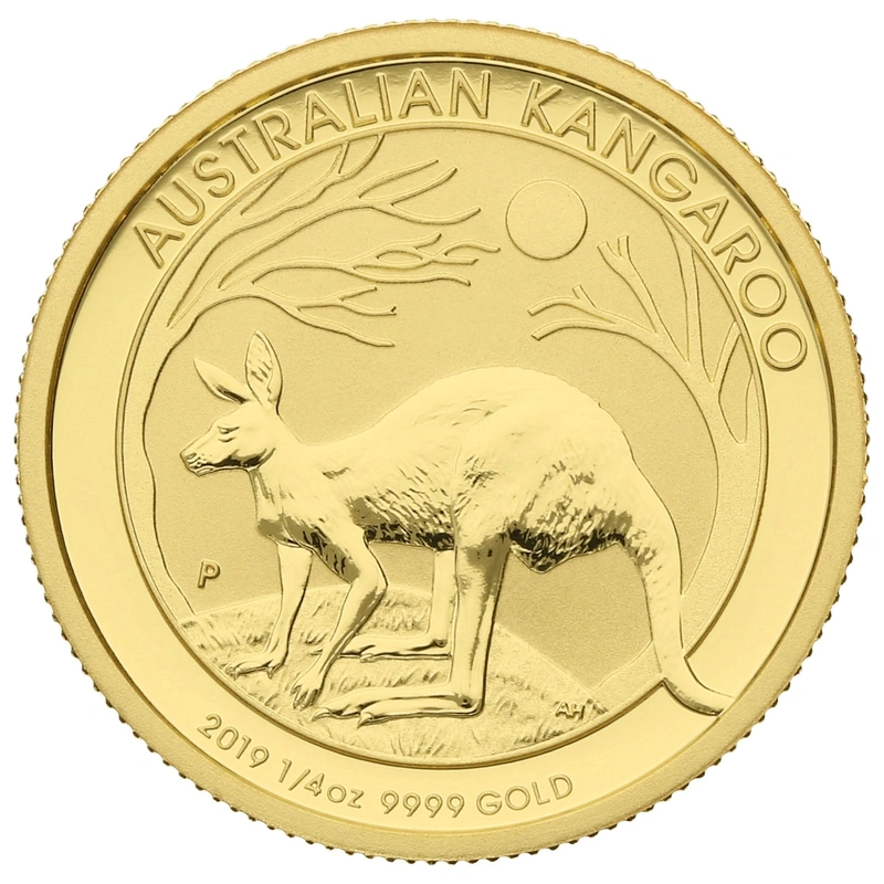2019 1/4oz Australian Kangaroo Gold Nugget Coin