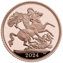 2024 Gold Proof Sovereign Coin Boxed