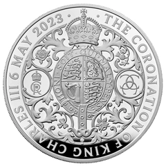 2023 5oz Silver Coronation of King Charles III Proof Coin Boxed