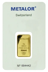 5g Gold Bar Metalor