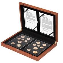 Gold Proof 2015 Fourth and Fifth Circulating UK Coinage Portrait Set