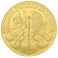 1992 Austrian Gold Philharmonic Coin 1oz