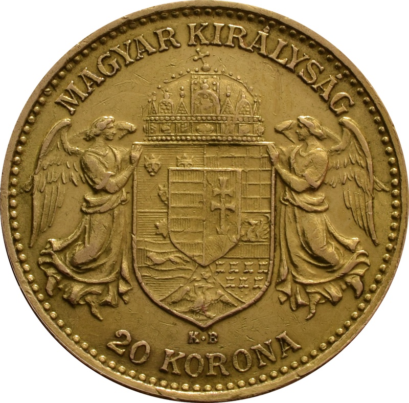 1905 Hungarian 20 Korona Joszef I Gold Coin